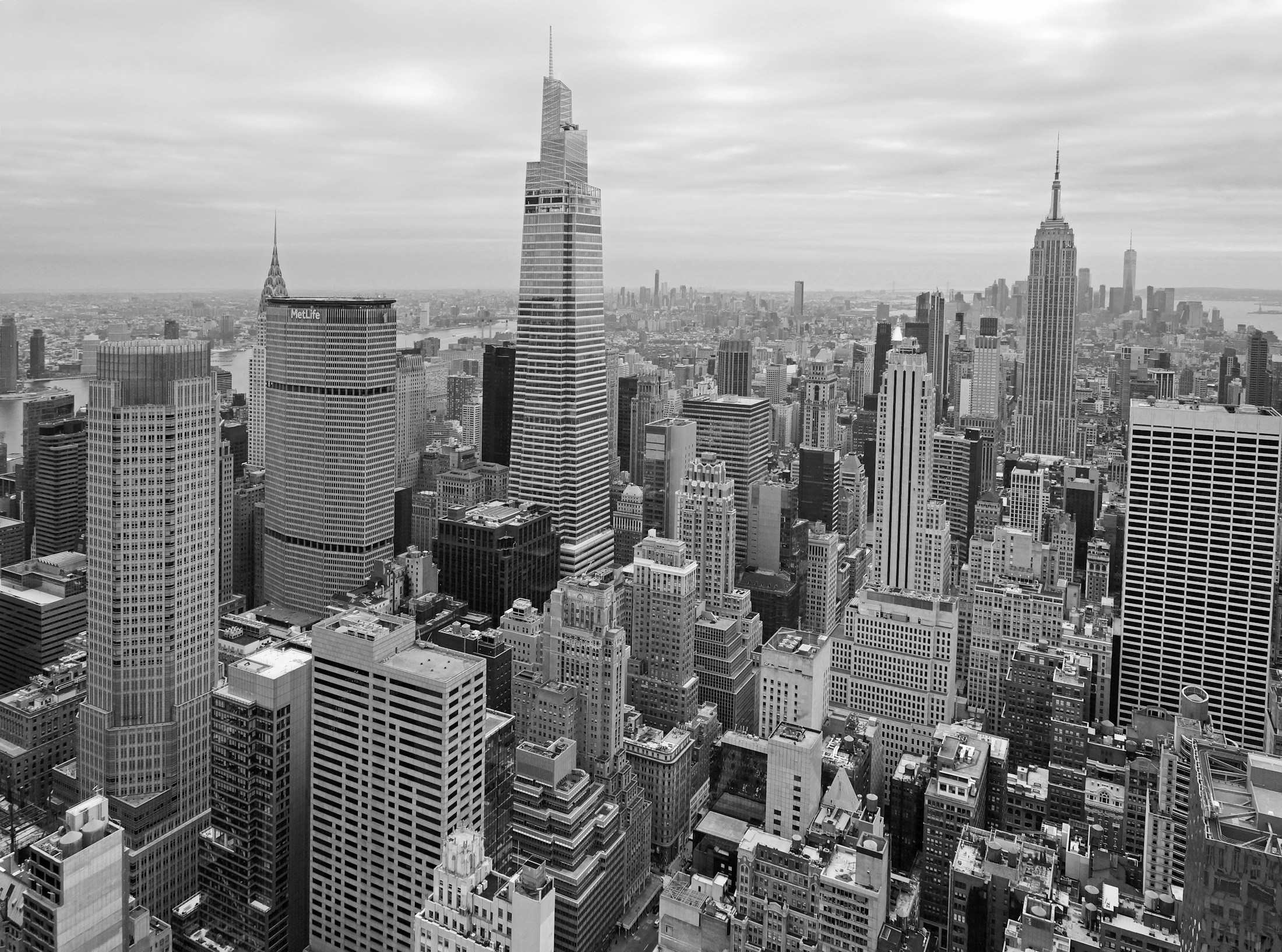 New York city skyline, architectural photography